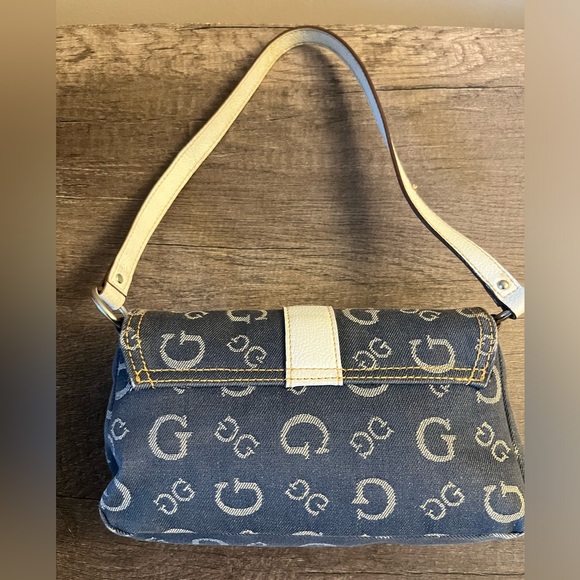 Guess Y2K Vintage Denim Monogram Small Bag - Picture 5 of 12